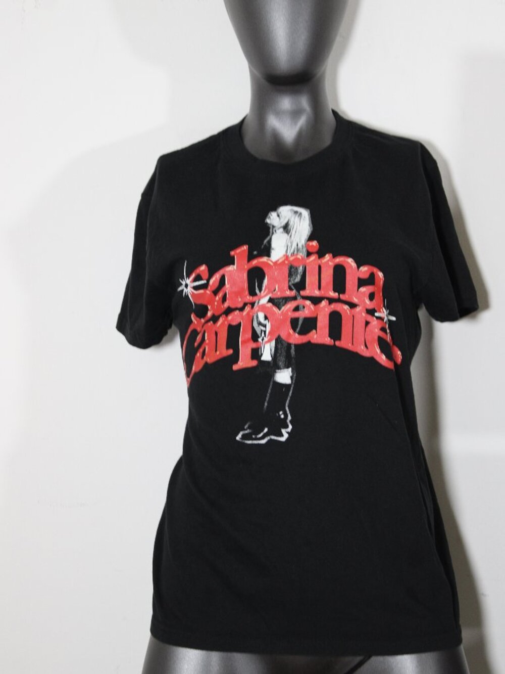 Sabrina Carpenter Black Graphic T-Shirt